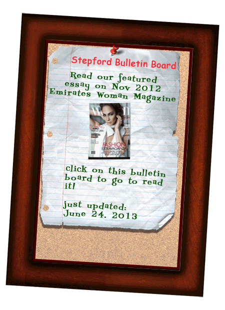 Stepford Wives Organization Bulleting Board at stepfordwife.com